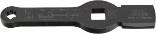 HAZET Schlag-Ringschlüssel ∙ mit 2 Schlagflächen 2872-E18 ∙ 3/4 Zoll (20 mm) Vierkant hohl ∙ Außen TORX® Profil ∙ SW E18 Bild 1