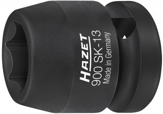 HAZET Schlag- | Maschinenschrauber Steckschlüsseleinsatz 900SK-13 ∙ 1/2 Zoll (12,5 mm) Vierkant hohl ∙ Außen Sechskant-Tractionsp Bild 1