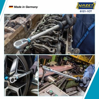 HAZET Drehmomentschlüssel mit DAkkS-Kalibrierschein 6121-1CTCAL ∙ Drehmomentbereich min-max: 20 – 120 Nm ∙ Genauigkeit: 2% ∙ 1/2 Bild 4