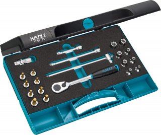 HAZET Werkzeug Satz 1557/21 ∙ 3/8 Zoll (10 mm) Vierkant hohl ∙ Außen TORX® Profil | Innen TORX® Profil ∙ 21-teilig ∙ E5 – E14 ∙ T Bild 1