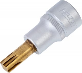 HAZET Schraubendreher-Steckschlüsseleinsatz 991-10 ∙ 1/2 Zoll (12,5 mm) Vierkant hohl ∙ Innen Keilprofil Ribe-CV ∙ SW M10 Bild 1
