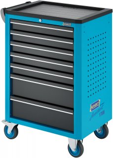 HAZET Werkstattwagen Assistent 176N-7 ∙ Sortiment 176N-7/193 ∙ 193-teilig ∙ Schubladen | flach: 5× 81 x 522 x 348 mm ∙ Schubladen Bild 5
