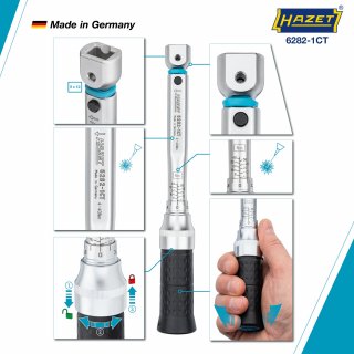 HAZET Drehmomentschlüssel mit DAkkS-Kalibrierschein 6282-1CTCAL ∙ Drehmomentbereich min-max: 4 – 40 Nm ∙ Genauigkeit: 2% ∙ 9 x 1 Bild 4