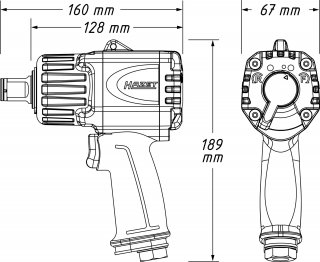 HAZET Twin Turbo Schlagschrauber 9013MTT ∙ Lösemoment maximal [Nm]: 1890 Nm ∙ 3/4 Zoll (20 mm) Vierkant massiv ∙ Hochleistungs-D Bild 5