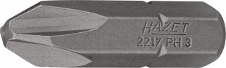 HAZET Bit 2217-PH3 ∙ 5/16 Zoll (8 mm) Sechskant massiv ∙ Kreuzschlitz Profil PH ∙ SW PH3 Bild 1