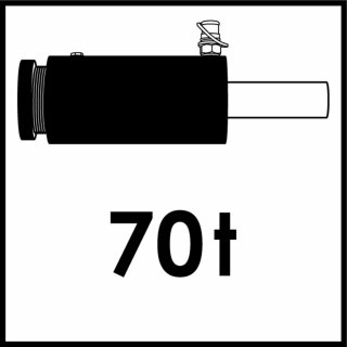 VIGOR Druck Hydraulikzylinder ∙ 70 Tonnen ∙ V8321 ∙ 2-teilig ∙ Anzahl Werkzeuge: 2 Bild 2