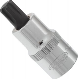VIGOR RIBE Schraubendreher-Einsatz ∙ V2207 ∙ 1/2 Zoll (12,5 mm) Vierkant hohl ∙ Innen Keilprofil Ribe-CV ∙ SW M10 Bild 2
