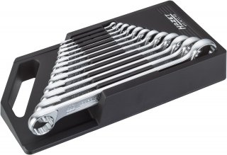 HAZET Doppel-Ringschlüssel Satz 610N/12RS ∙ Außen Doppelsechskant-Tractionsprofil ∙ 12-teilig ∙ 6 x 7 – 27 x 32 Bild 1