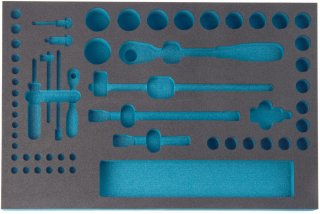 HAZET 2-Komponenten Weichschaumeinlage 163-57L ∙ L x B: 519 mm x 342 mm Bild 1