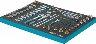 HAZET Steckschlüssel Satz 163-139/90 ∙ 1/2 Zoll (12,5 mm) Vierkant hohl | 3/8 Zoll (10 mm) Vierkant hohl | 1/4 Zoll (6,3 mm) Vierk Bild 3