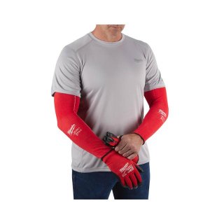 ARM-SCHNITTSCHUTZ KLASSE C | 45 CM ROT Bild 4