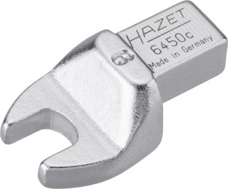 HAZET Einsteck-Maulschlüssel 6450C-9 ∙ 9 x 12 mm Einsteck-Vierkant massiv ∙ Außen Sechskant Profil ∙ SW 9 mm Bild 1