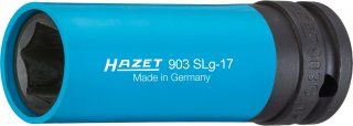 HAZET Schlag- | Maschinenschrauber Steckschlüsseleinsatz 903SLG-17 ∙ 1/2 Zoll (12,5 mm) Vierkant hohl ∙ Außen Sechskant-Tractions Bild 1
