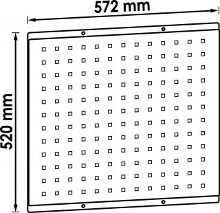 VIGOR Lochwandplatte für Werkstattwagen ∙ Series XD und XXL ∙ V6399-XD ∙ L x B: 520 mm x 572 mm Bild 7