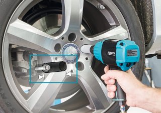 HAZET Schlag- | Maschinenschrauber Steckschlüsseleinsatz ∙ Hybrid-Sonderprofil 905SLG-17 ∙ 1/2 Zoll (12,5 mm) Vierkant hohl ∙ Rad Bild 9