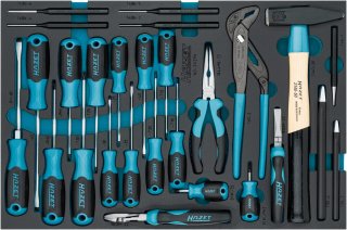 HAZET Werkzeug Satz ∙ Schraubendreher ∙ Zangen usw. 163-31/27N ∙ Kreuzschlitz Profil PH | Schlitz Profil | Innen TORX® Profil ∙  Bild 1