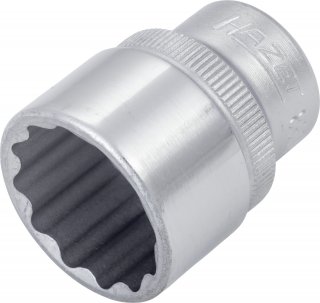 HAZET Steckschlüsseleinsatz 880AZ-3/4 ∙ 3/8 Zoll (10 mm) Vierkant hohl ∙ Außen Doppelsechskant-Tractionsprofil ∙ SW 3⁄4″ Bild 1