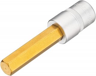 HAZET Schraubendreher-Steckschlüsseleinsatz 986L-14 ∙ 1/2 Zoll (12,5 mm) Vierkant hohl ∙ Innen Sechskant Profil ∙ SW 14 mm Bild 1