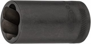 VIGOR Spiralnutenausdreher-Einsatz ∙ V2404N-19 ∙ 1/2 Zoll (12,5 mm) Vierkant hohl ∙ Außen Schraubenausdreher Profil ∙ SW 19 mm Bild 3