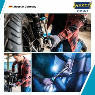 HAZET Drehmomentschlüssel mit DAkkS-Kalibrierschein 5121-3CTCAL ∙ Drehmomentbereich min-max: 20 – 120 Nm ∙ Genauigkeit: 3% ∙ 1/2 Bild 3