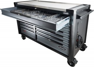 VIGOR Werkstattwagen Series XXL ∙ Edelstahl-Arbeitsplatte ∙ leer ∙ V4481-XXL ∙ L x B x H: 1625 mm x 695 mm x 1017 mm Bild 9