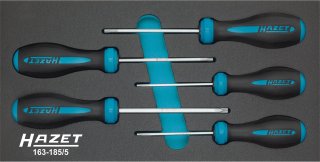 HAZET Schraubendreher Satz HEXAnamic® 163-185/5 ∙ Tamper Resistant TORX® Profil ∙ 5-teilig ∙ T10 H – T30 H Bild 1
