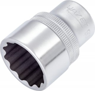 HAZET Steckschlüsseleinsatz 900AZ-31/32 ∙ 1/2 Zoll (12,5 mm) Vierkant hohl ∙ Außen Doppelsechskant-Tractionsprofil ∙ SW 31⁄32″ Bild 1