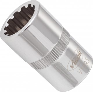 VIGOR Multiprofil Steckschlüsseleinsatz ∙ V1993 ∙ 1/2 Zoll (12,5 mm) Vierkant hohl ∙ Multiprofil ∙ SW 15 mm Bild 2