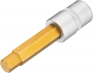 HAZET Schraubendreher-Steckschlüsseleinsatz 986L-12 ∙ 1/2 Zoll (12,5 mm) Vierkant hohl ∙ Innen Sechskant Profil ∙ SW 12 mm Bild 1