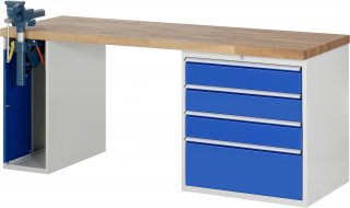 Werkbank 7610A2 | B2000xT700xH890mm | 4xSchublade-TA | 1xSSKL Bild 1