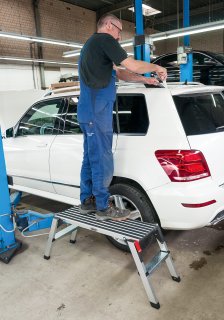 VIGOR Sicherheits-Laufbühne ∙ Aluminium ∙ V4638 ∙ L x B x H: 950 mm x 300 mm x 495 mm Bild 11