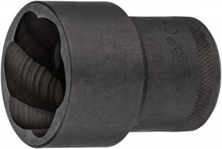 VIGOR Spiralnutenausdreher-Einsatz ∙ V2404N-30 ∙ 1/2 Zoll (12,5 mm) Vierkant hohl ∙ Außen Schraubenausdreher Profil ∙ SW 30 mm Bild 3