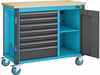 HAZET Werkbank ∙ fahrbar Assistent 179NW ∙ einzeln 179NW-8 ∙ L x B x H: 1150 mm x 600 mm x 964 mm ∙ Schubladen | flach: 8 x 81 x  Bild 9