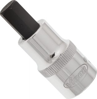 VIGOR Innensechskant Schraubendreher-Einsatz ∙ V2105 ∙ 1/2 Zoll (12,5 mm) Vierkant hohl ∙ Innen Sechskant Profil ∙ SW 10 mm Bild 2