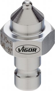VIGOR Druckstück 90° DIN / SAE ∙ V2558 ∙ 4,75 - 6 mm Bild 1