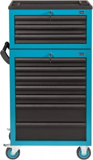 HAZET Werkstattwagen Assistent 178N-10 ∙ L x B x H: 781 mm x 498 mm x 1410 mm ∙ Schubladen | flach: 8× 80 x 527 x 348 mm ∙ Schubl Bild 2