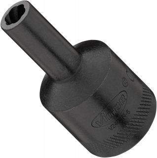 VIGOR Spiralnutenausdreher-Einsatz ∙ V2404N-6 ∙ 1/2 Zoll (12,5 mm) Vierkant hohl ∙ Außen Schraubenausdreher Profil ∙ SW 6 mm Bild 2