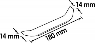 VIGOR Lösehebel ∙ stumpf ∙ beidseitig abgewinkelt ∙ V2493 ∙ 20 mm Bild 2