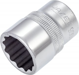 HAZET Steckschlüsseleinsatz 900AZ-13/16 ∙ 1/2 Zoll (12,5 mm) Vierkant hohl ∙ Außen Doppelsechskant-Tractionsprofil ∙ SW 13⁄16″ Bild 1