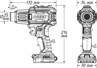 HAZET Akku Heißluftgerät ∙ 18 Volt ∙ Grundgerät 9590-10 Bild 9