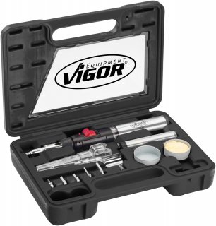 VIGOR Gas Lötkolben Satz ∙ V5512 ∙ 12-teilig ∙ Anzahl Werkzeuge: 12 Bild 1