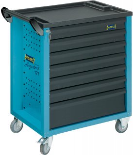 HAZET Werkstattwagen Assistent 177 ∙ einzeln 177-7 ∙ L x B x H: 780 mm x 498 mm x 915 mm ∙ Schubladen | flach: 6× 79 x 527 x 348  Bild 1