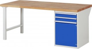 Werkbank 7503A1 | B2000xT900xH890mm | 2xSchublade-TA | 1xTür Bild 1