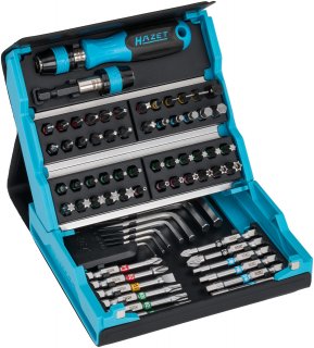 HAZET SmartCase Bit Satz 2200SC-1 ∙ 1/4 Zoll (6,3 mm) Sechskant massiv ∙ Schlitz Profil | Kreuzschlitz Profil PH | Pozidriv Profil Bild 1