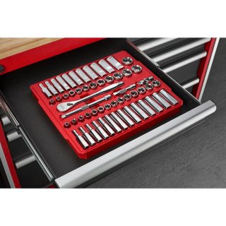 3/8 56pc ST Steckschlüssel Set SAE+Metr. Bild 5