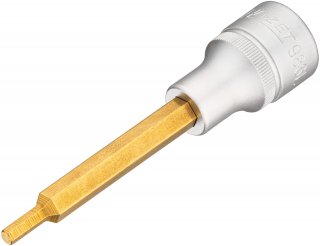 HAZET Schraubendreher-Steckschlüsseleinsatz 986L-4 ∙ 1/2 Zoll (12,5 mm) Vierkant hohl ∙ Innen Sechskant Profil ∙ SW 4 mm Bild 1