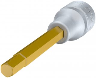 HAZET Schraubendreher-Steckschlüsseleinsatz 986L-7 ∙ 1/2 Zoll (12,5 mm) Vierkant hohl ∙ Innen Sechskant Profil ∙ SW 7 mm Bild 2