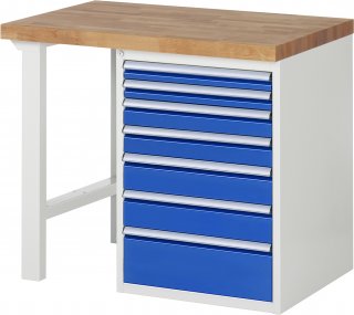 Werkbank 7517A1 | B1000xT700xH890mm | 7xSchublade-TA Bild 1