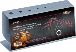 VIGOR Innensechskant Schraubendreher Satz ∙ T-Griff ∙ V1409 ∙ Innen Sechskant Profil ∙ 8-teilig ∙ 2 – 10 ∙ Anzahl Werkzeuge: 8 Bild 3