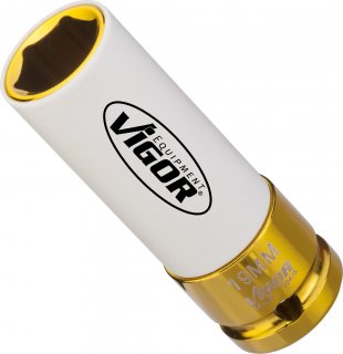 VIGOR Schlagschrauber Steckschlüsseleinsatz ∙ V2473 ∙ 1/2 Zoll (12,5 mm) Vierkant hohl ∙ Außen Sechskant Profil ∙ SW 19 mm Bild 4